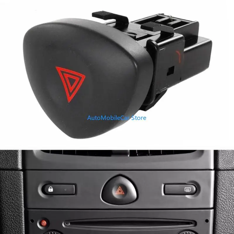 Bouton G8te Warning Light Interrupteur pour Clio 2 Remplacement Accessoire 8200060036