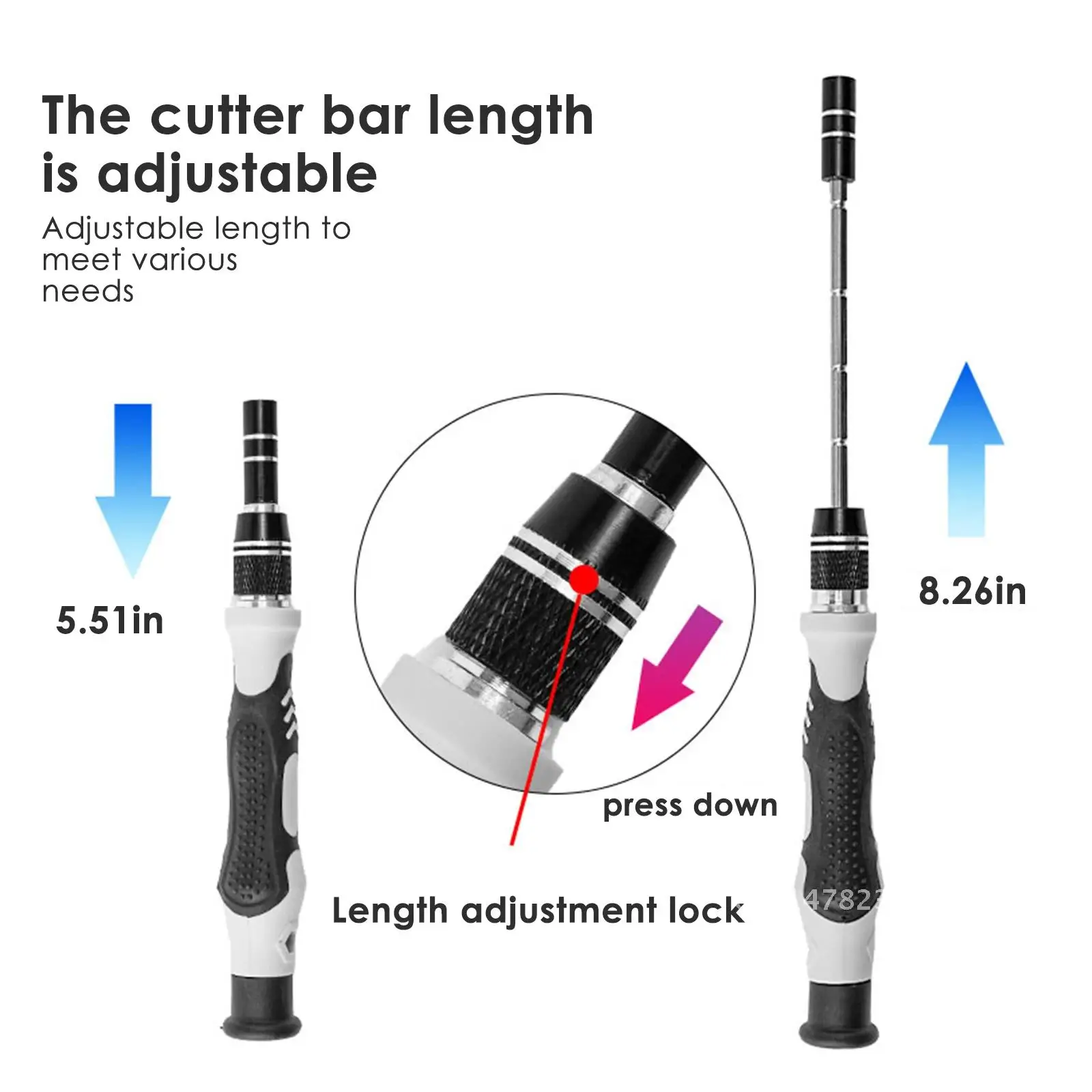 Precision Screwdriver Set 52 In 1 Screwdriver Set With 42 Bits Multi-function Magnetic Repair Tool Kit PC Phone Repair Tool Set