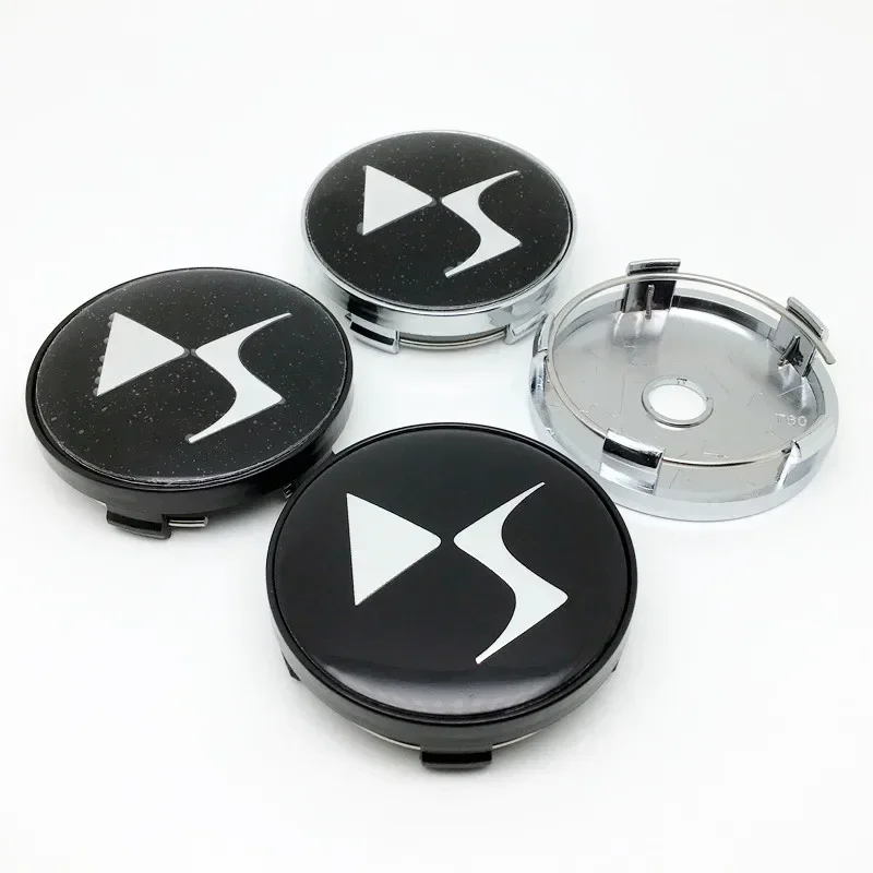 4pcs 60mm DS Wheels Center Hub Caps for DS DS3 DS5 DS6 Deesse PSA Stylish Hard Wearing Car Rims Dusproof Cover