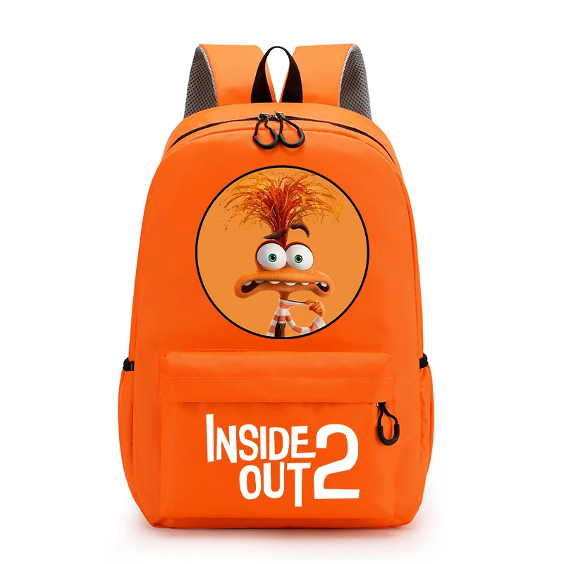 Inside Out 2 Children School Bag Kawaii Cartoon Printed Backpack Boys Girls School Supplies High Capacity Backpacks Kids Gifts