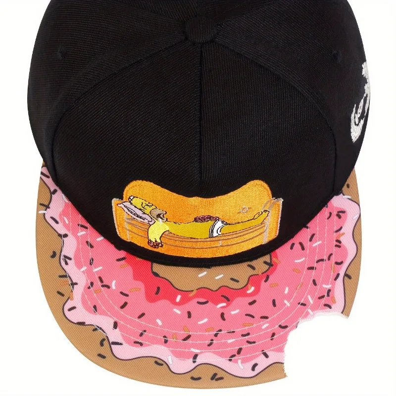 New The Simpsons Baseball Cap Fashion Creative Men\'s Women\'s Outdoor Sports Sunscreen Duck Tongue Cap Street Trend Hip-hop Hat