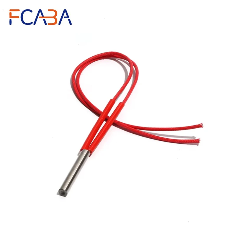 

ТЭН-картридж FCABA, 10 шт., 9,5 мм, 25~35 мм, из нержавеющей стали 201SUS, 110В/220В/380В, 60Вт/70Вт/80Вт, электрический нагревательный элемент