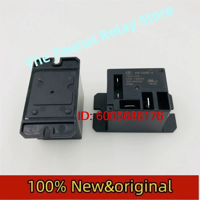 10PCS HF105F-4-120A-1HS Hongfa Relay JQX-105F-4/120A-1HS One set of normally open 4-pin 30A Original & Brand New