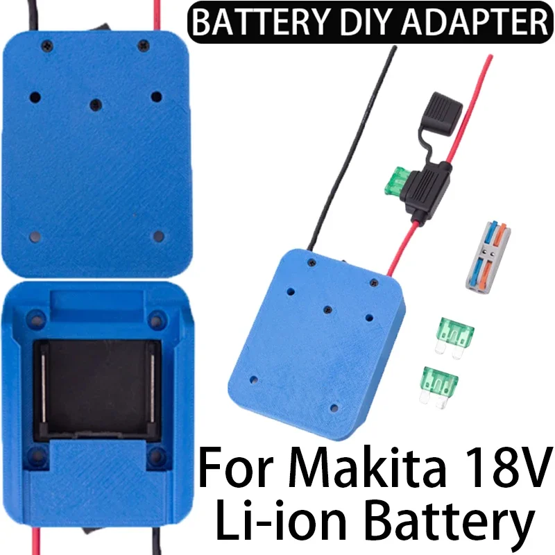 

Battery DIY adapter for Makita 18V Li-ion battery DIY adapter 14 AWG wire gauge for robot toy car transformation power supply