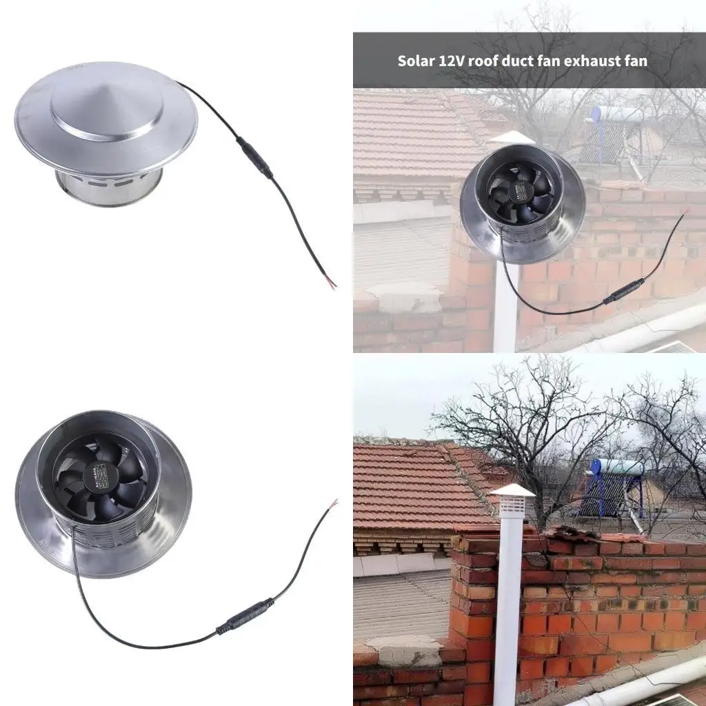 E21B 12V Solar Doym Fan Sextractor Mini Ventilator Solar Panel Fan