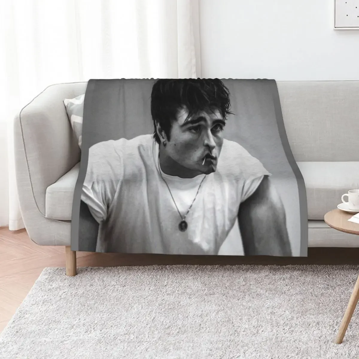 

Jacob Elordi Throw Blanket Plush Cute Plaid Hair Heavy Blankets