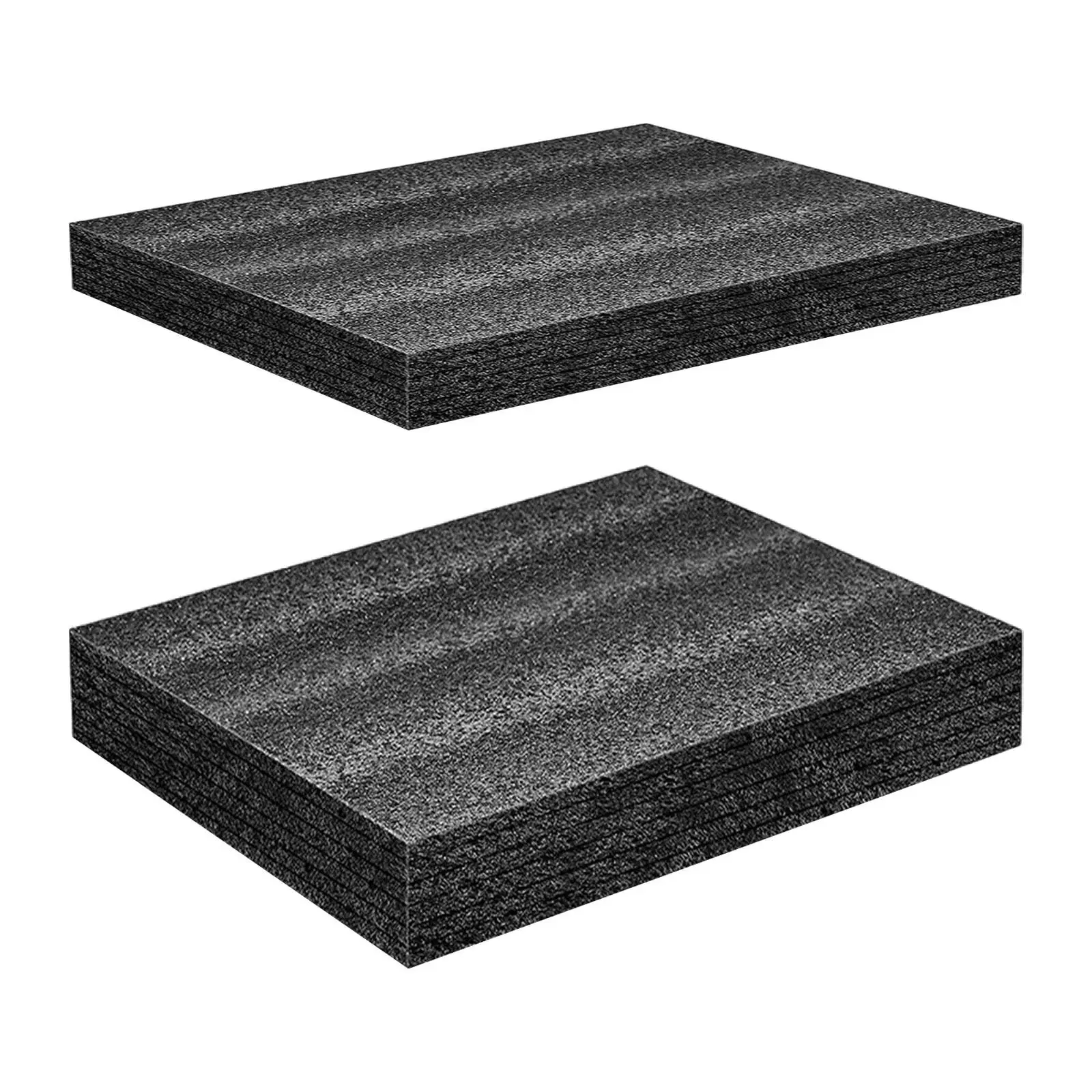 Polyethylene Foam Sheet Foam Padding High Density Black Cushion Foam Packing Pad Cuttable Foam Insert for Tool Game Box Cases 