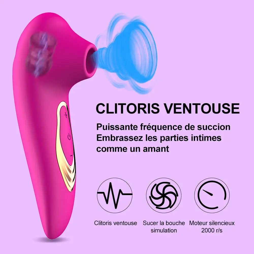 Vibrador de Sucção do Clitóris para Mulheres, Clitóris, Otário de Mamilo, Estimulador a Vácuo, Brinquedos Sexuais para Adultos, Mulheres 18 +