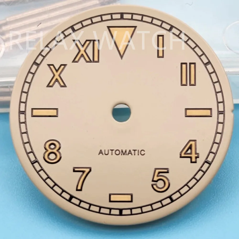 29mm Vintage Navy Luminous Dial fits NH35 ETA2824 MIYOTA8215 Automatic Movement