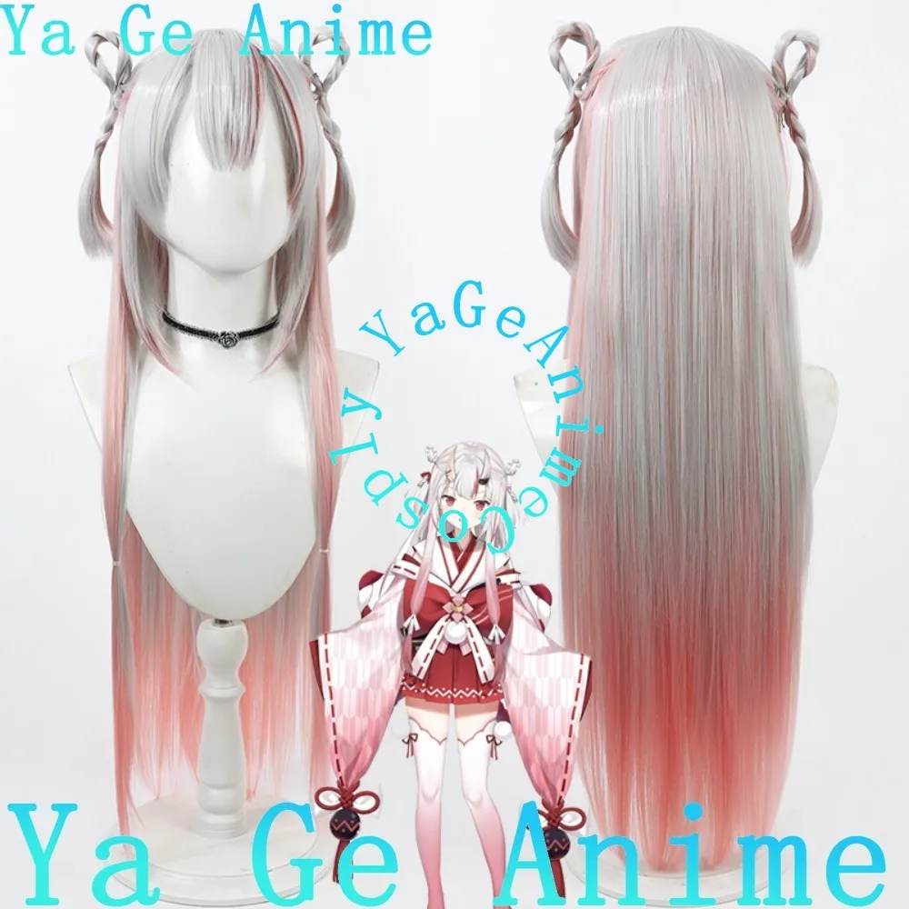 

Hololive Virtual Streamer VTuber Ayame Nakiri Cosplay Wig Anime Games Halloween Carnival Party Synthetic Heat Resistant Hair
