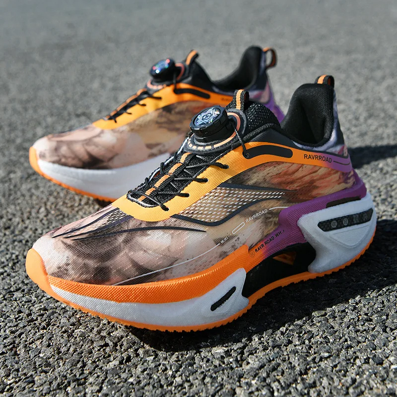 

2026 Mens Running Shoes Trendy Style Cushioned Breathe Anti Slip Marathon Jogging Shoes Mens Womens Training Sneakers