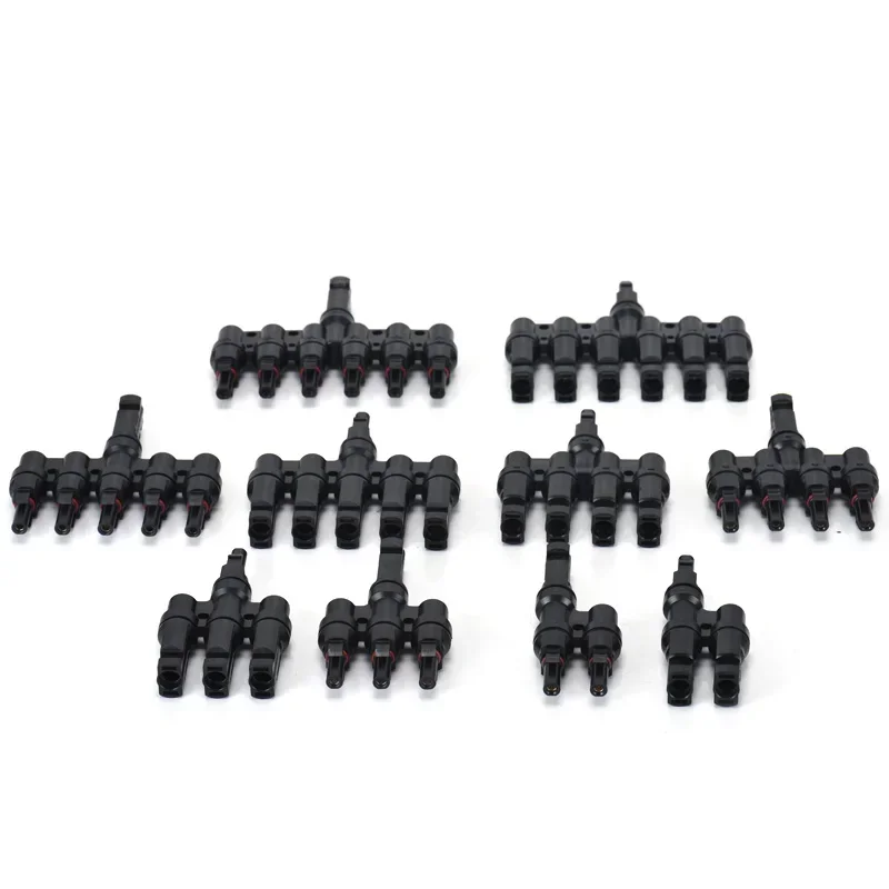 1/5 Set Solare PV Tipo Y/T Connettore 30A 1000V 3-7 Vie Kit di Ramo IP67 per Cavo PV/MC Modulo Batteria 2.5/4/6mm2