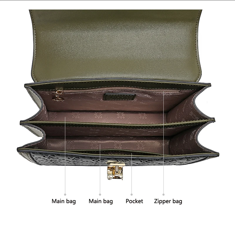 Quality Women\'s bag Fashion Luxury designer genuine leather Female bag Real cowhide leather bag Women\'s handbag for women bags