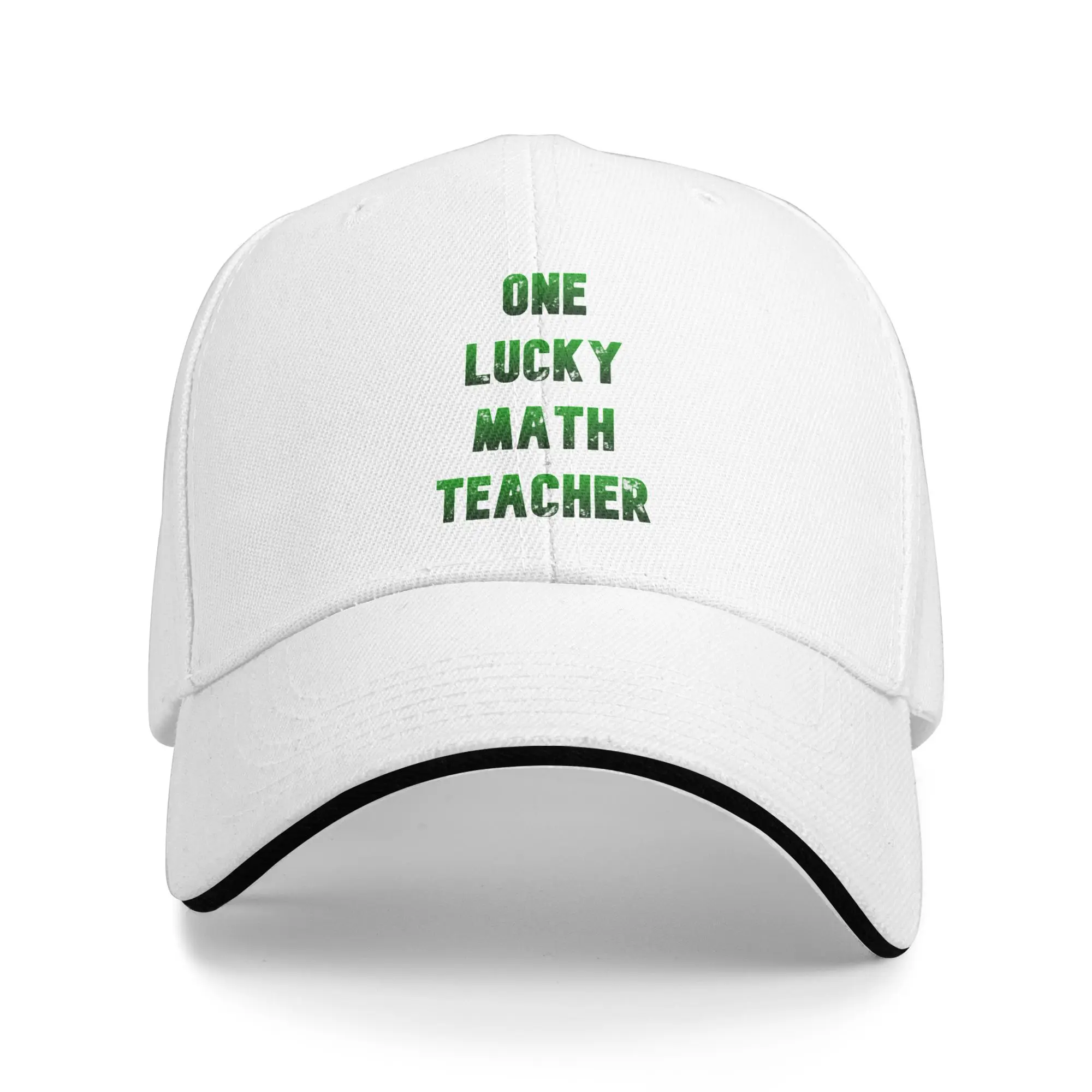 One Lucky Math Teacher Miamis Summer Baseball Caps For Womens  Printing Female Beach Coquette Hat Trucker Cap