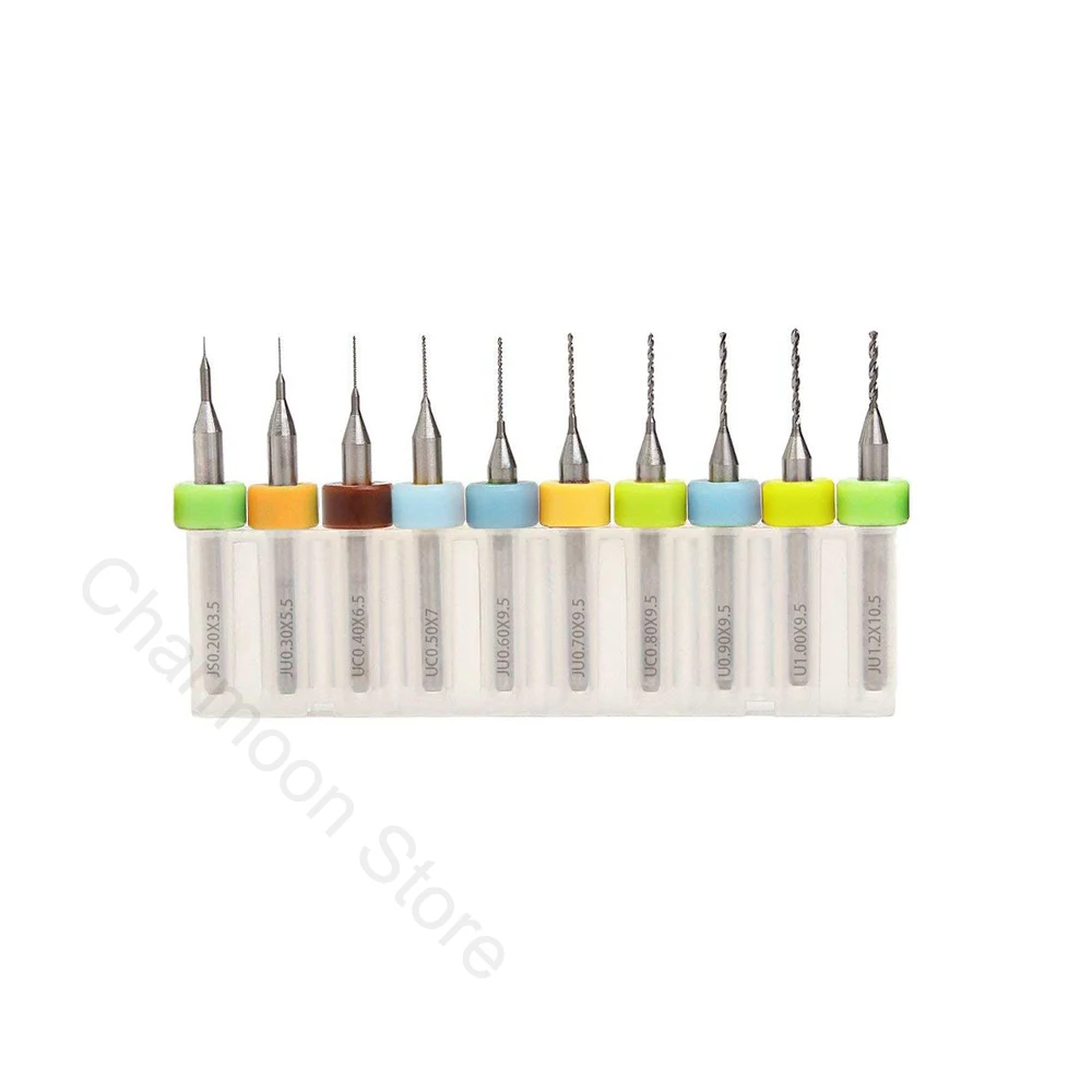 10pcs/Set 0.2-1.2mm 3D Printer Nozzle Cleaning Drill Bits for Extruder RepRap 3D Printer Accessories For MK7 MK8 Print Nozzle