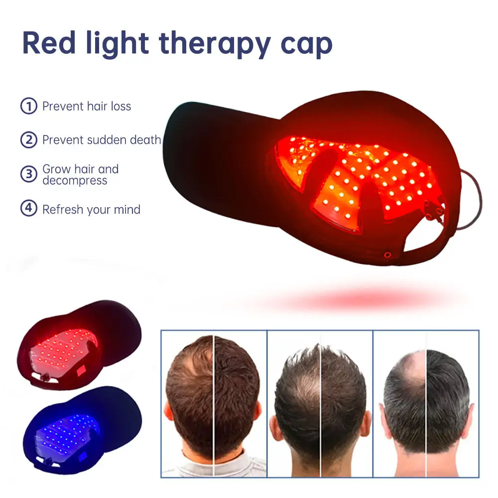 Red Light Laser Regrowth Therapy Device For Hair Loss Relief Infrared Led Hat Laser Hat Hair Growth Regrowth Caps