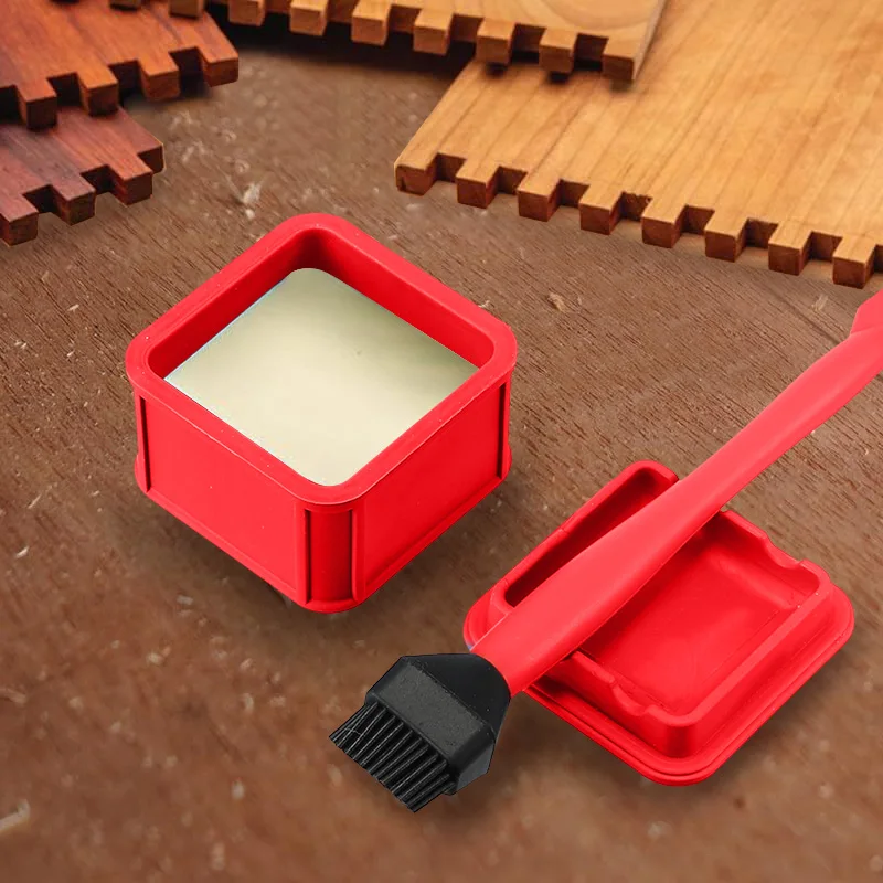 2 قطعة مجموعة فرشاة غراء السيليكون النجارة الغراء قضيب مجموعة غطاء قابل للغلق الغراء جراب المحمولة لتقوم بها بنفسك أداة اليد للنجارة