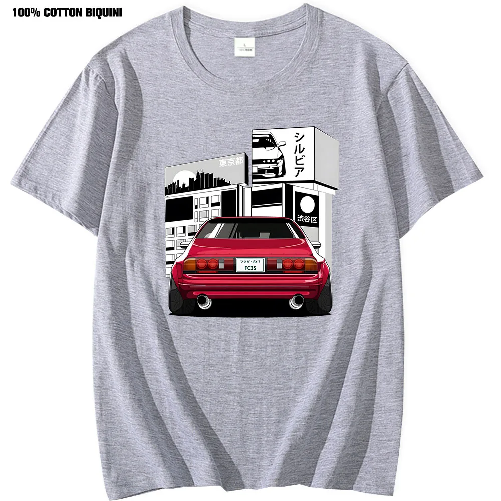 anime T Shirt Fragment T-shirt White Jdm Boost Turbo Japanese Car Fans Racing Race Tee Shirt Short Sleeve Oversized T shirt