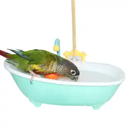 Parrot Automatic Bathtub Bird Bath Tub Bird Parrot Shower Bathing Tub Feeder Bowl Parrot Birdbath Fountain Shower Accessories