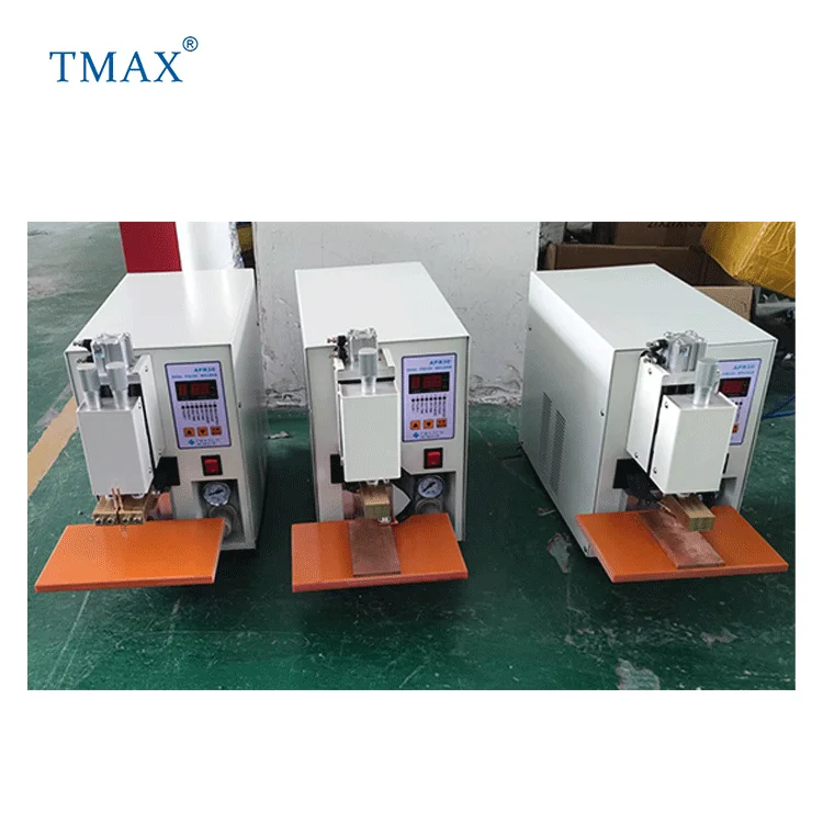TMAX Brand Cylindrical Cell Battery Double Point Pneumatic Spot Welder Spot Welding Machine for Cylinder Cell Assembling