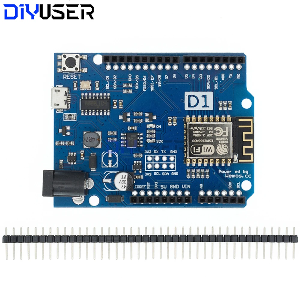 ESP8266 Development Board WeMos D1 R2 NodeMCU Lua WiFi IoT Module for Arduino Smart Home CH340G