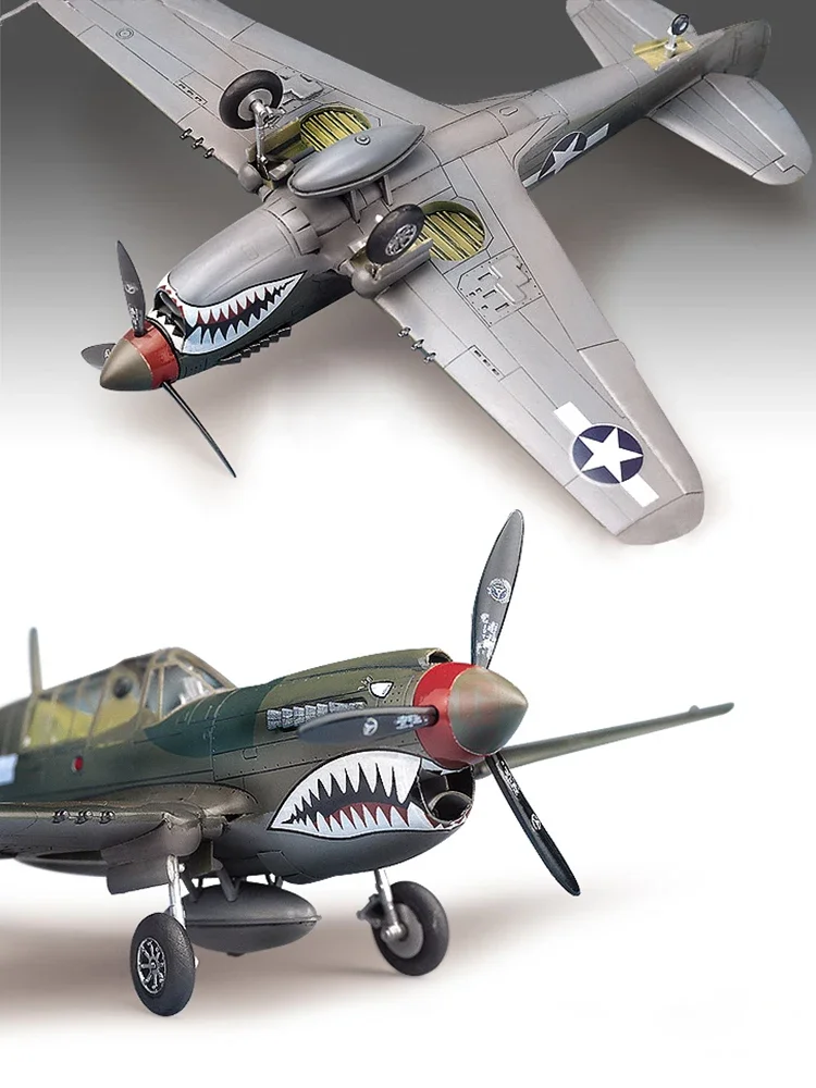 Academy-kit de avión ensamblado 12465 P-40M/N Warhawk fighter 1/72