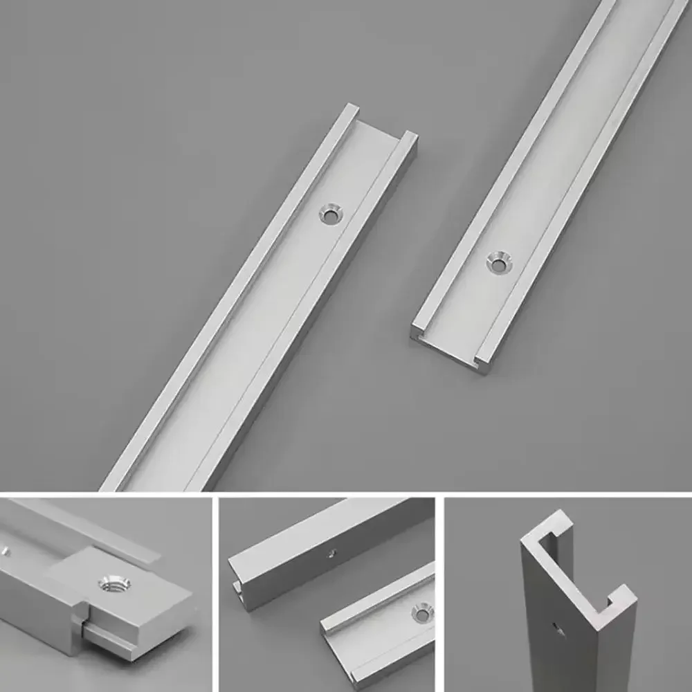 1Pcs Slide Guide Rail T-Track Aluminium Alloy T Slider Fixture Slot Slide T-Slot Track 300-600mm 30 Type