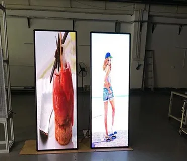 vertical led display Customized indoor vertical led full color P2.5 advertisement machine cabinet poster led display