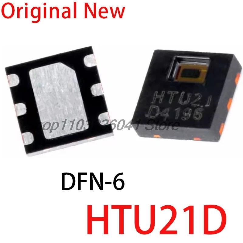 2PCS/Lot Original HTU21D HTU21 DFN-6 Temperature and Humidity sensor IC Chip