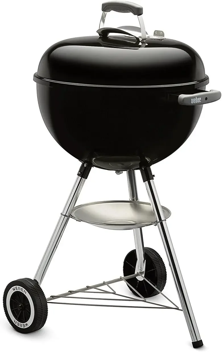 Original Kettle Charcoal Grill, 18-Inch, Black – Classic Outdoor BBQ Grill with One‑Touch™ Cleaning System & Precise Temperature