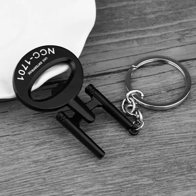 Movie Starship NCC-1701 Keychain Trek Pendant Keyring Decoration for Movie شائقین کے زیورات کے لوازمات تحفے
