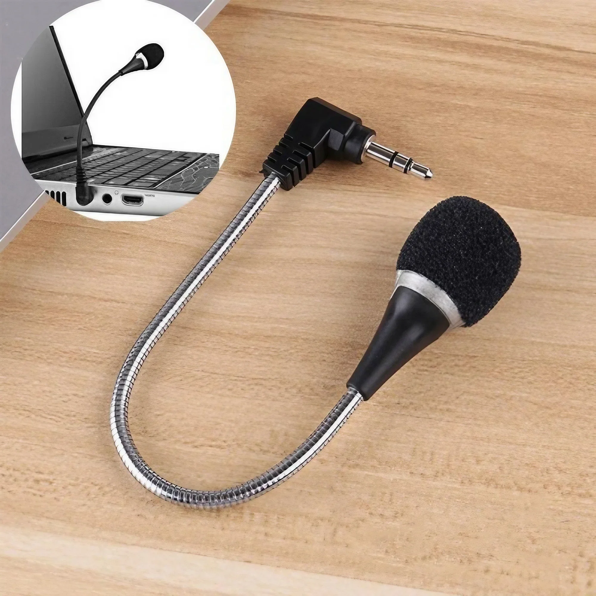 STONEGO New Notebook Microphone Twisted Pole K Song Tablet Phone 3.5mm Audio External Microphone Deburring tool Hammer Glasses