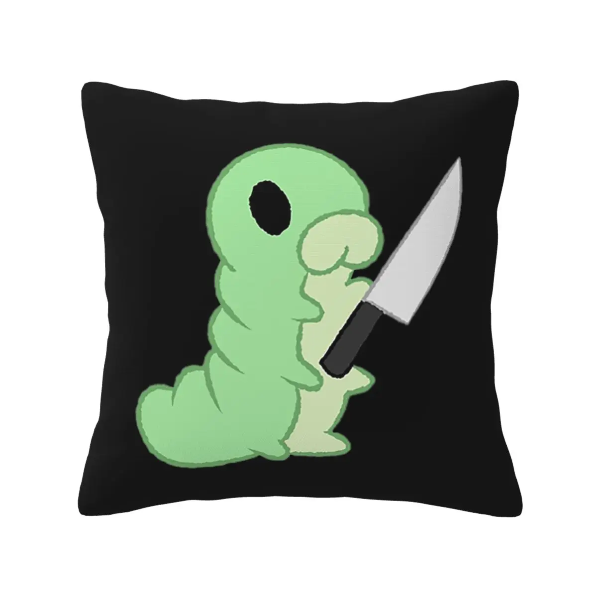 Hollow Knight Grub With A Knife Square Pillowcase Pillow Cover Cushion Zip Decorative Comfort Throw Pillow for Home Bedroom