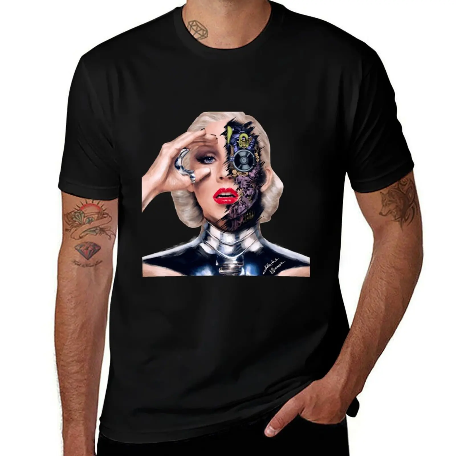 

Bionic Xtina T-Shirt Daily Wear Plain Short Sleeve Shirt