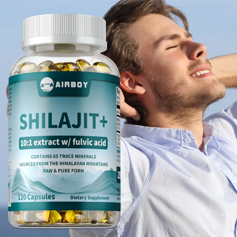 

Shilajit Capsules - Rich in Natural Fulvic Acid and 85+ Trace Minerals - Increase Energy Endurance, Muscle Mass