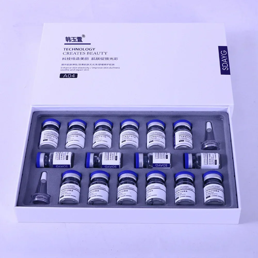 

Набор сублимированных порошков с овечьей плацентой, омоложение олигопептида, интенсивное увлажнение, осветление, против морщин, против старения, уход за кожей