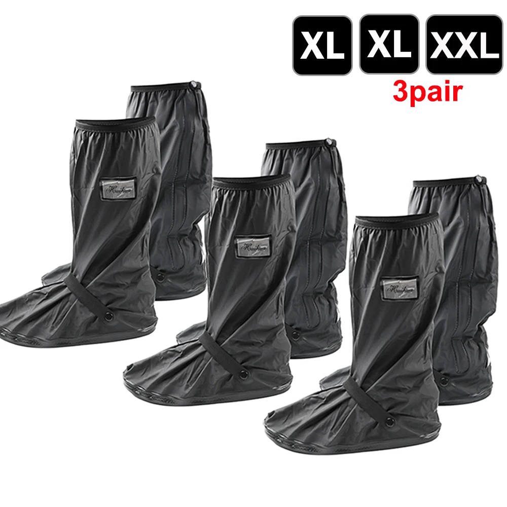 Wiederverwendbare Motorrad-Roller-Dirt-Bike-Regenschuh-Abdeckung, rutschfeste Stiefelüberzüge, Unisex-Fahrradschuh-Schutz für regnerischen, verschneite Tage