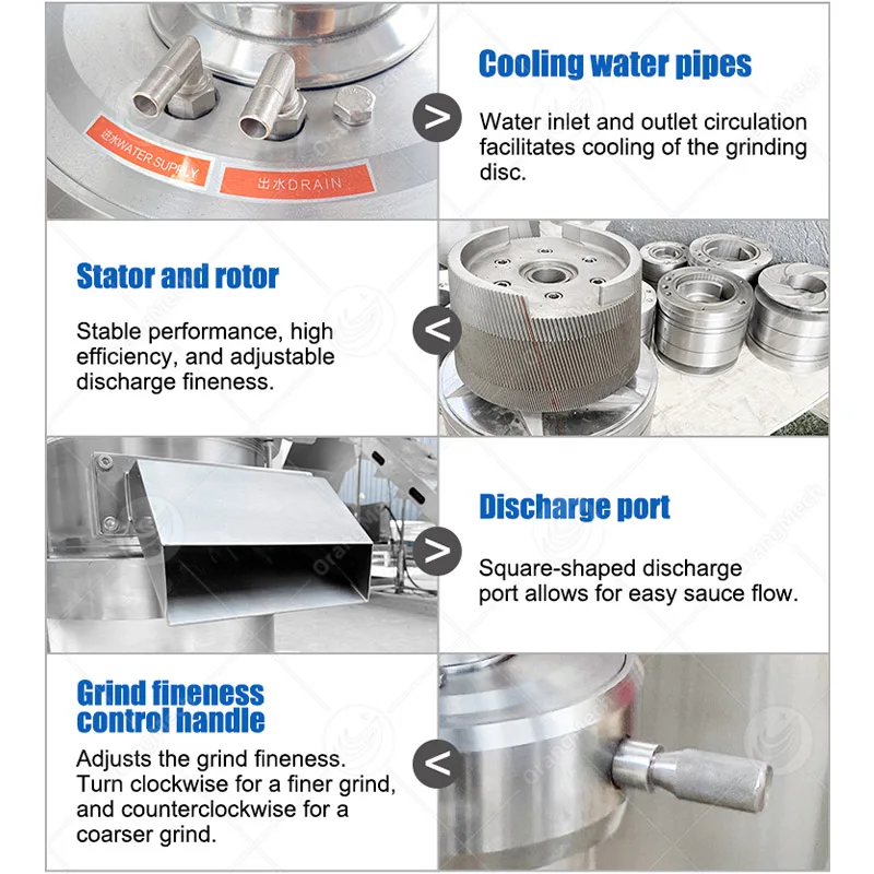 Molinillo de pegamento de almendra multifunción de 300kg, máquina industrial pequeña de pulpa de mantequilla de maní a la venta