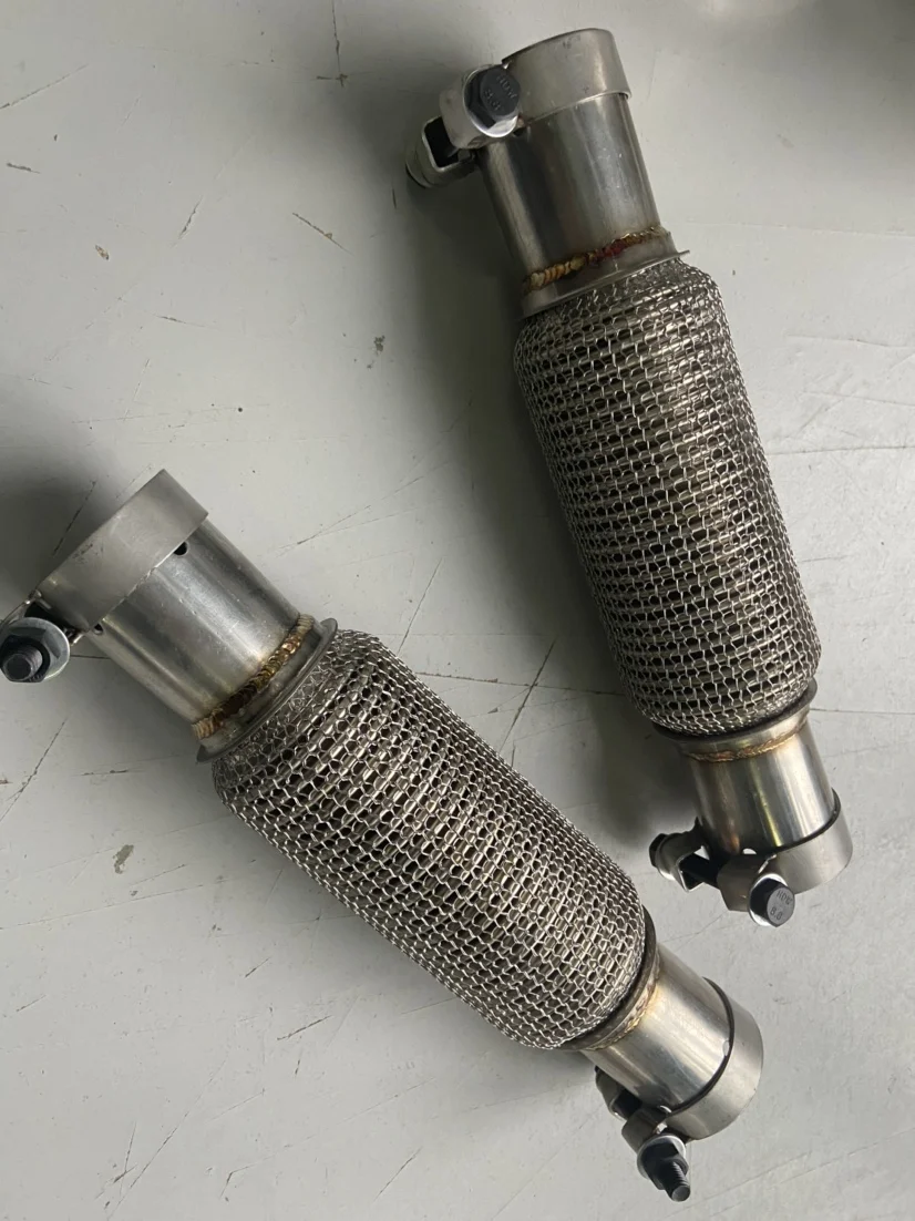 Welding-free car and truck exhaust pipe soft connection, bellows five-layer thickened 304 stainless steel 63-76 view 3