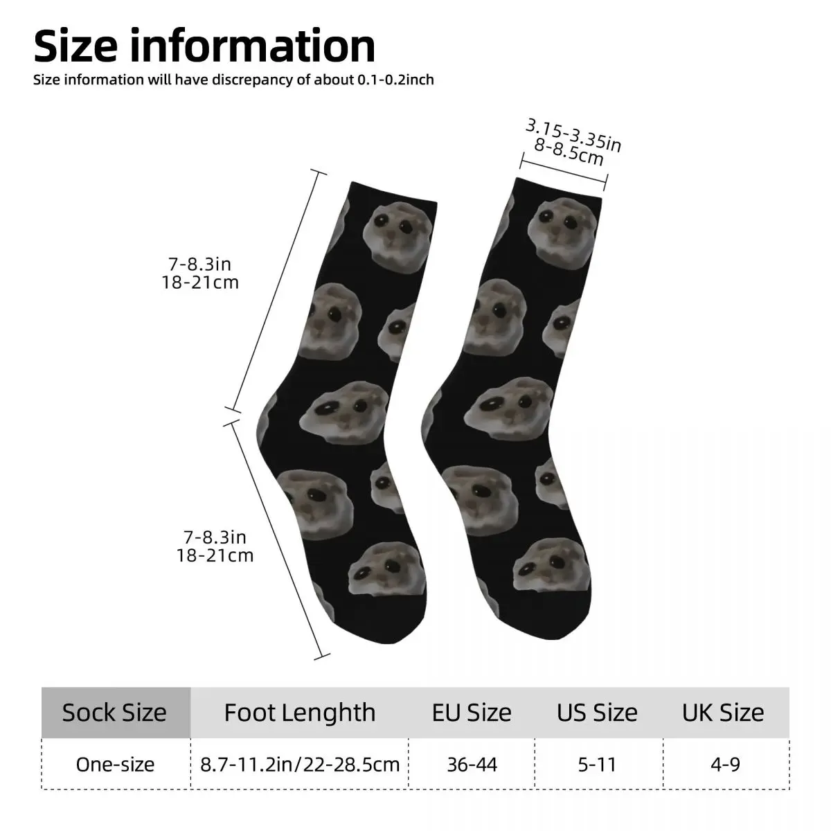 This Is Me If You Even Care Sad Hamster Meme Socks Fashion Stockings Autumn Non-Slip Unisex Men Socks Soft Graphic Running Socks