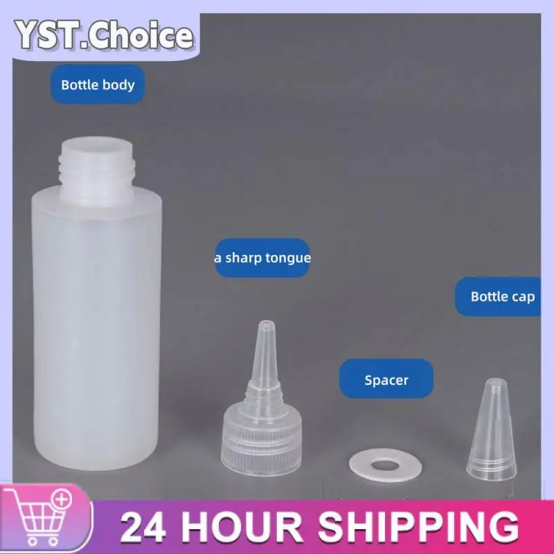 Plastic Bottle 10/30/50/60/100/120ml Empty Plastic Glue Bottles with Screw-On Lids Squeeze Liquid ink Oil dropper bottles