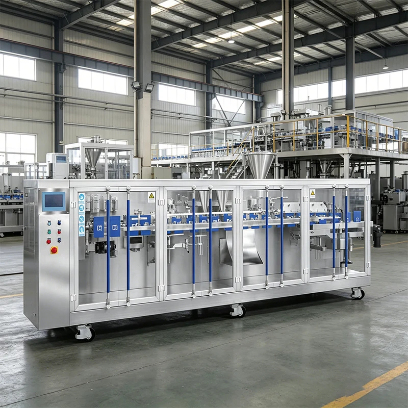 High Safety Full Servo Premade Pouch Packing Machine for Food Chemical Packaging Plastic Film Foil Bag Labeling Motor Customized