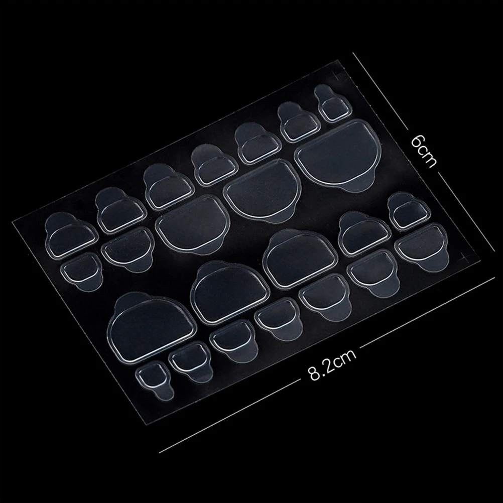 Onglets pour ongles autocollants adhésifs Double face transparents pour faux ongles outil de manucure forte viscosité Nail Art Non toxique