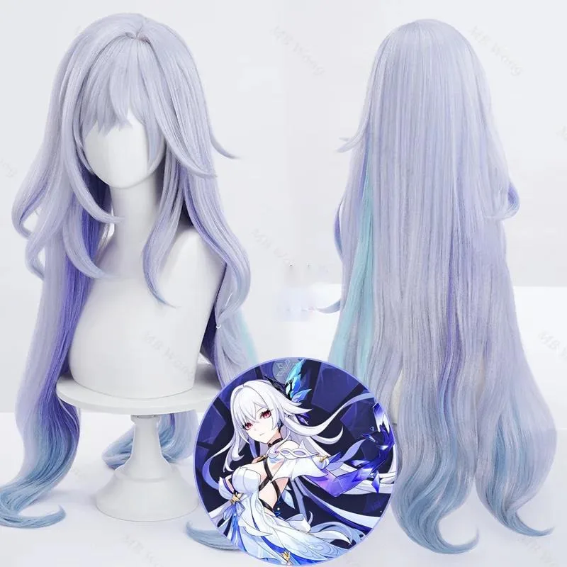 

Игра Genshin Impact Skirk Косплей Парик Синий И Фиолетовый Градиент Длинные Волосы 95 см Skirk Ролевые Игры Для Хэллоуина Вечеринка Comicon Взрослый