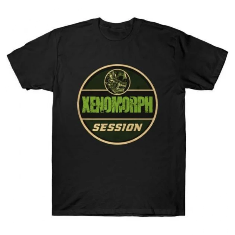 Xenomorph Session 0412 Sci-Fi Alien Gift T-Shirt Weyland LV-426  Horror movie Short Sleeve Graphic clothes All size tops S-6XL