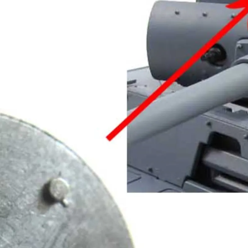 Mato 1/16 Heng Long Panzer III RC Carro Armato Torretta Copertura Ventola Blindata in Metallo MT119 TH00810-SMT4