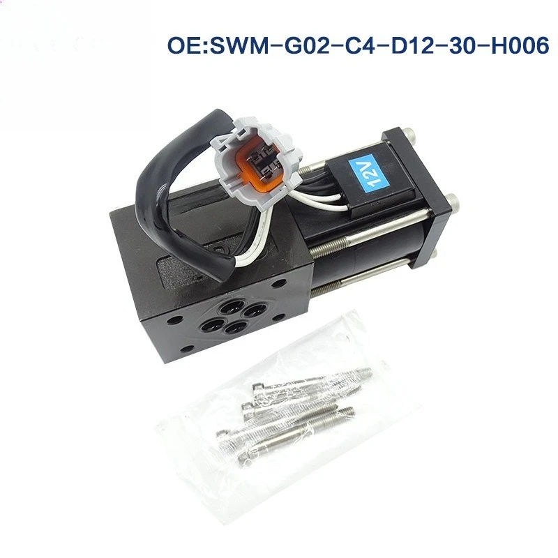 SWM‑G02‑C4‑D12‑30‑H006 12V Directional Solenoid Valve For Heli Hangcha Lonking Automatic Transmission Forklift Spare Parts