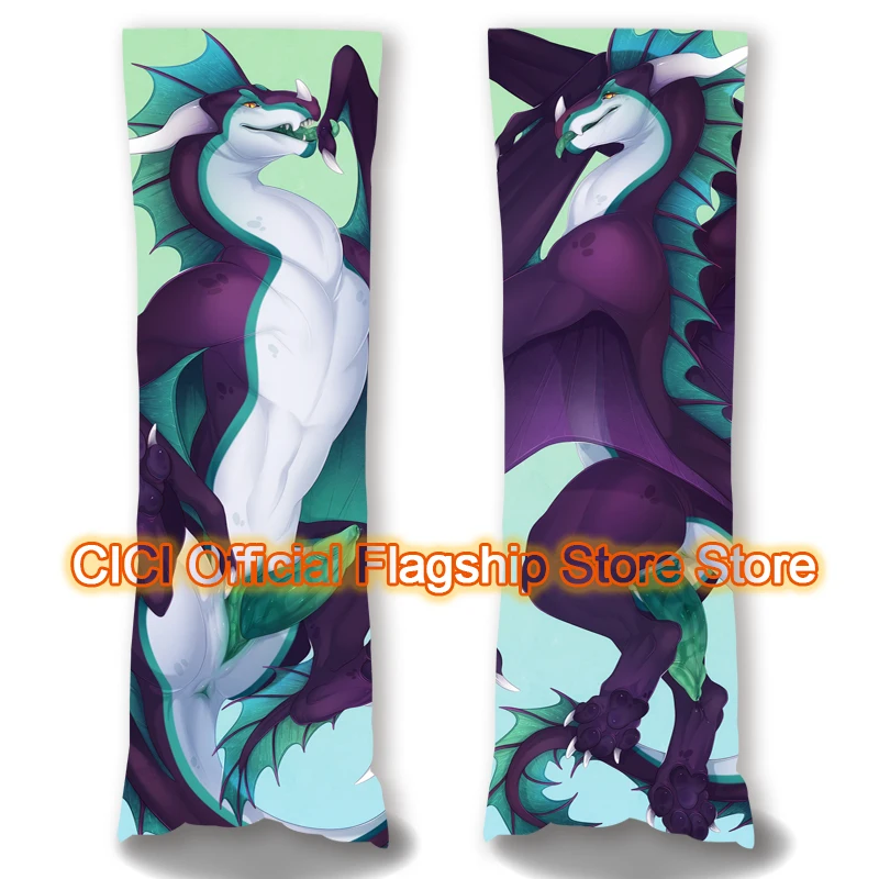 Dakimakura Anime Dragon Wyvern Double sided Print Life-size Body Pillow Cover