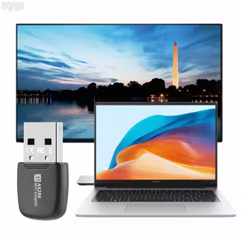 USB WiFi 6 Adapter Mini USB WiFi Card Adapter Driver Free Wi-Fi Lan Adapter 2.4GHz 286.8Mbps For PC/Laptop Windows7/10/11