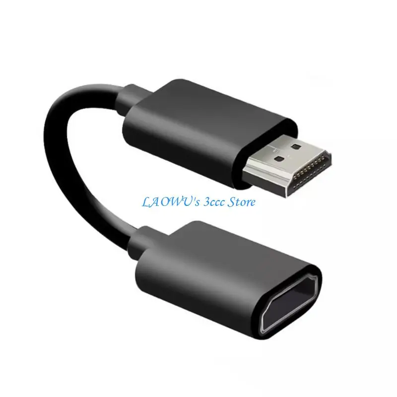 

Y8AD Flexible HDMI2.0 Extension Adapter Male to Female Cable for 4K60Hz UHD Displays for Streaming